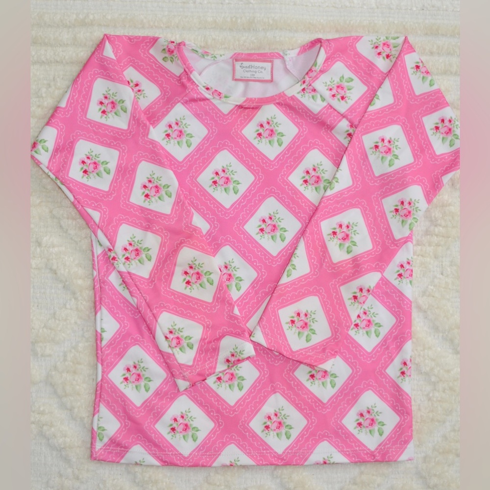 SweetHoney Floral Rash Guard